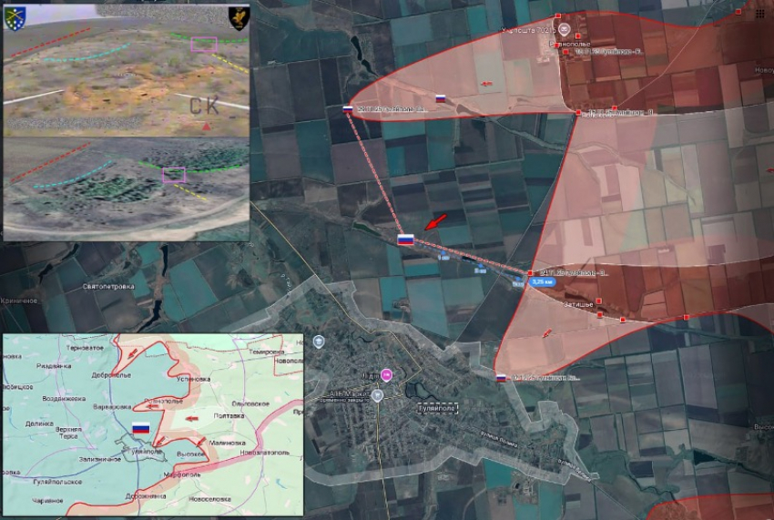 Стало известно о прорыве ВС РФ на 5 км в северной части Гуляйполя