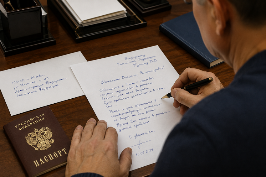 Как запорожцам написать обращение президенту России Путину