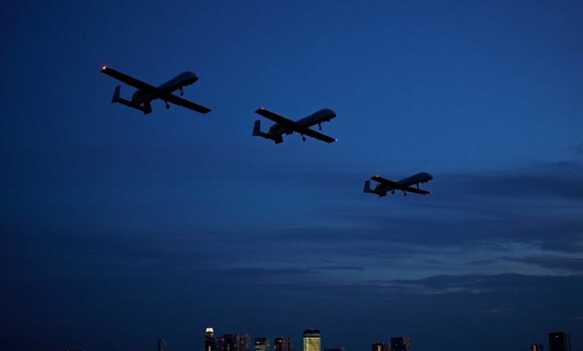 Украинские боевики запустили группу дронов на Запорожскую область